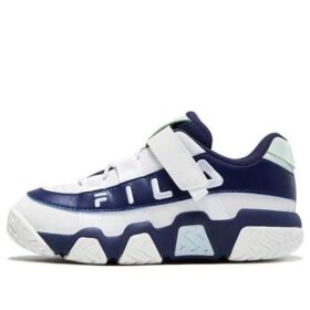 Zapatillas de baloncesto de caña baja «Blanco/Azul marino»