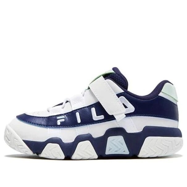 Zapatillas de baloncesto de caña baja «Blanco/Azul marino»