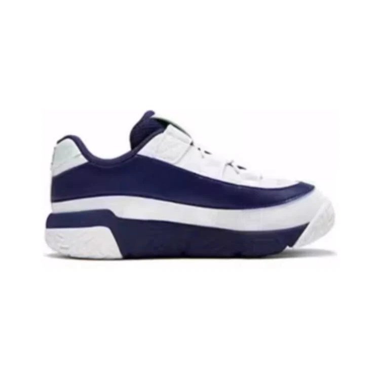 Zapatillas de baloncesto de caña baja «Blanco/Azul marino»