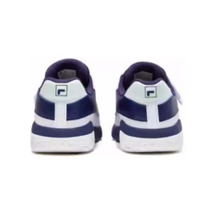 Zapatillas de baloncesto de caña baja «Blanco/Azul marino»