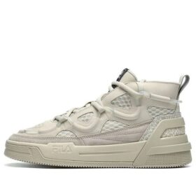 Zapatillas de baloncesto retro de caña alta, color gris