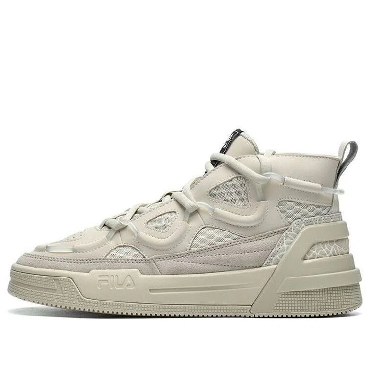 Zapatillas de baloncesto retro de caña alta, color gris