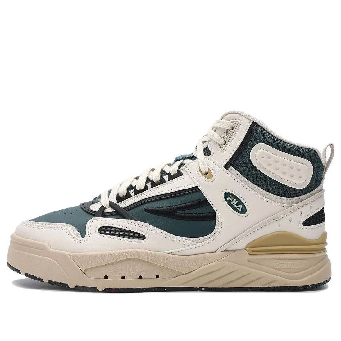 Zapatillas de caña alta «Blanco Verde»