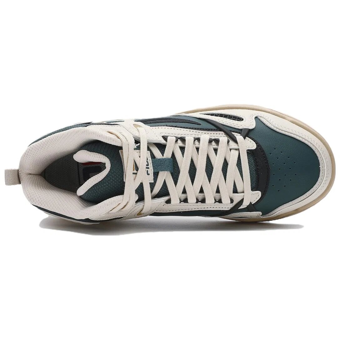 Zapatillas de caña alta «Blanco Verde»