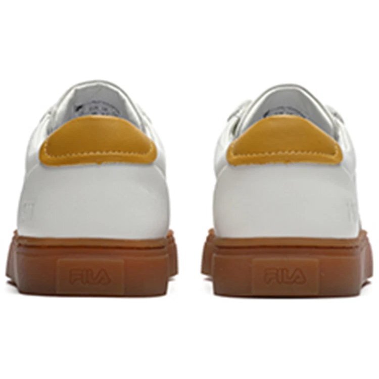 Zapatillas de caña baja, blanco/café