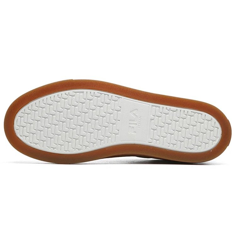 Zapatillas de caña baja, blanco/café