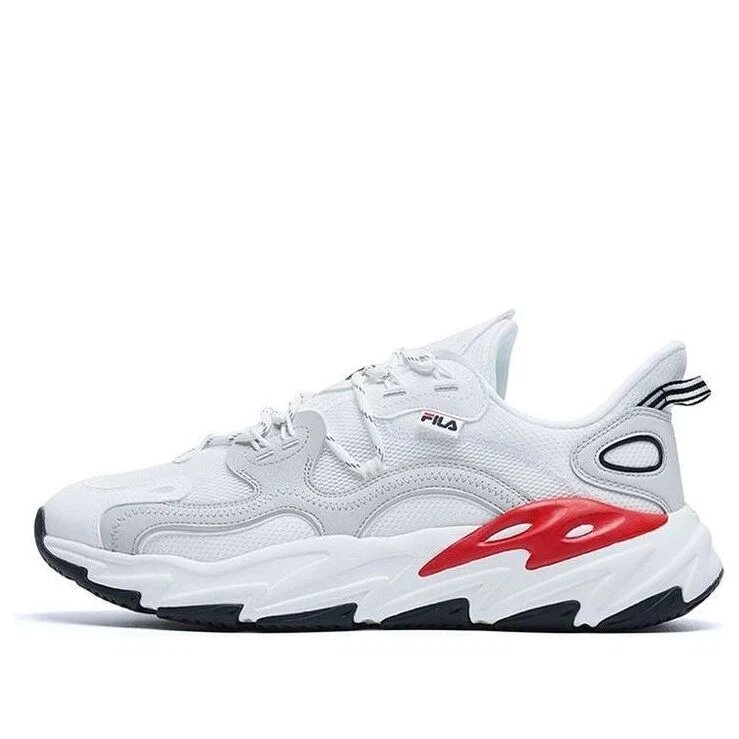 Zapatillas de caña baja Wave «Blanco, rojo y gris»