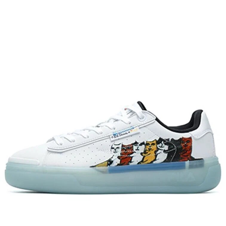 Zapatillas de cancha de caña baja «Court» Blanco/Verde
