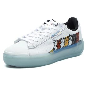 Zapatillas de cancha de caña baja «Court» Blanco/Verde