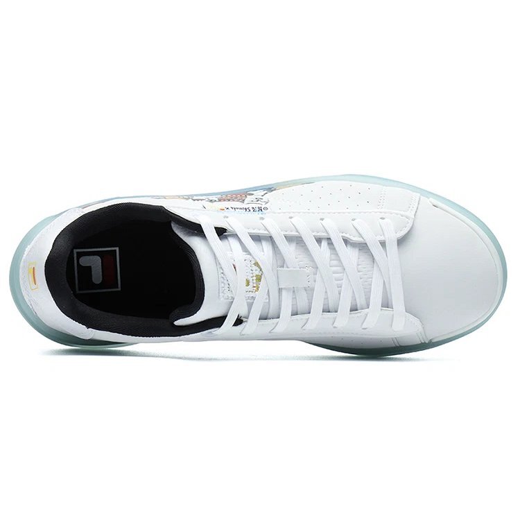 Zapatillas de cancha de caña baja «Court» Blanco/Verde