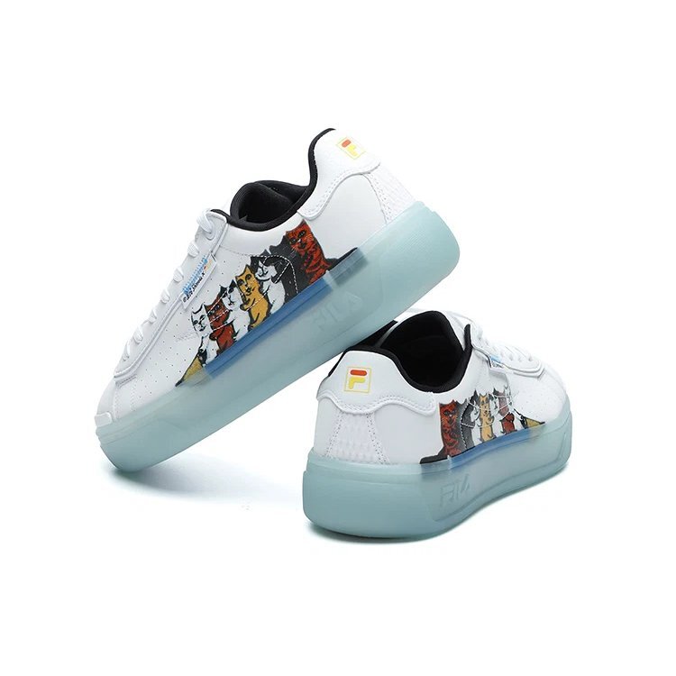 Zapatillas de cancha de caña baja «Court» Blanco/Verde