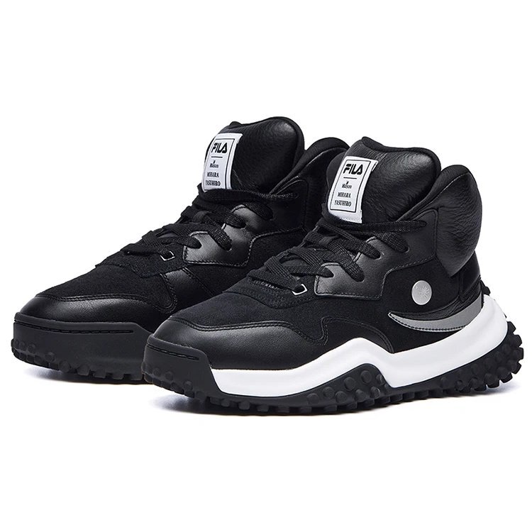 Zapatillas de correr altas Mihara x Fila FM-2 Negro/Blanco