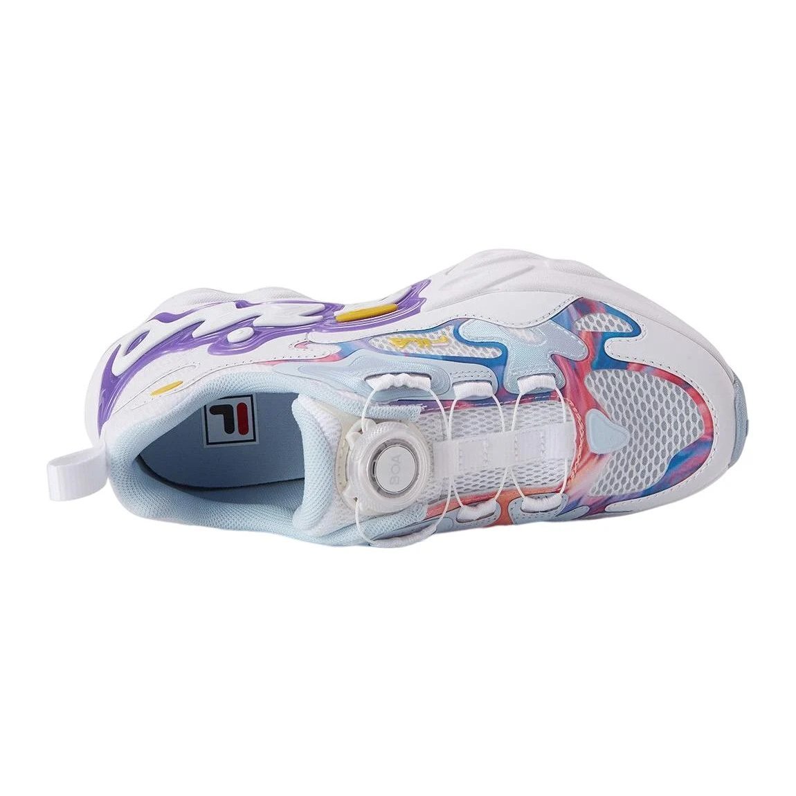 Zapatillas de correr BOA «Blanco, azul y rosa»