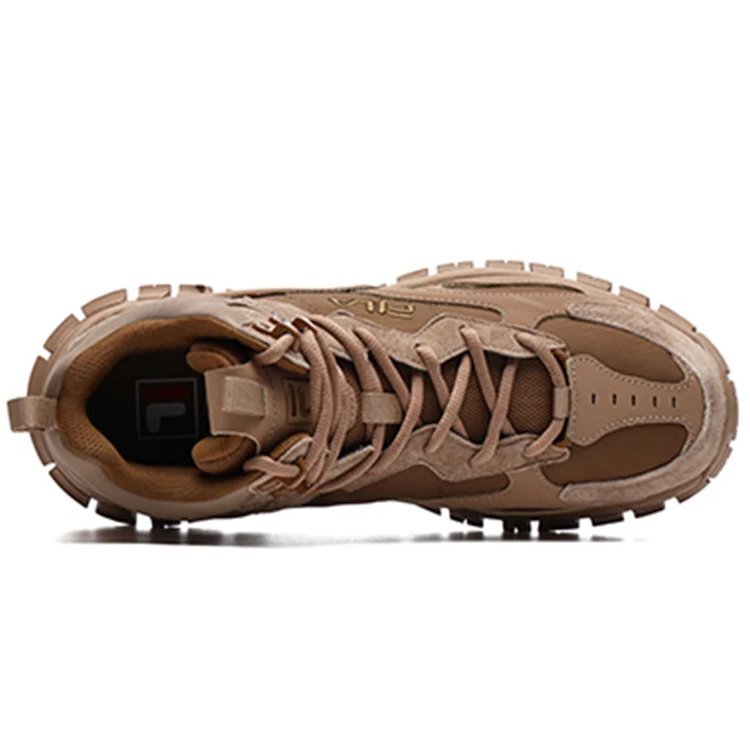 Zapatillas de correr de caña alta Tracer Café