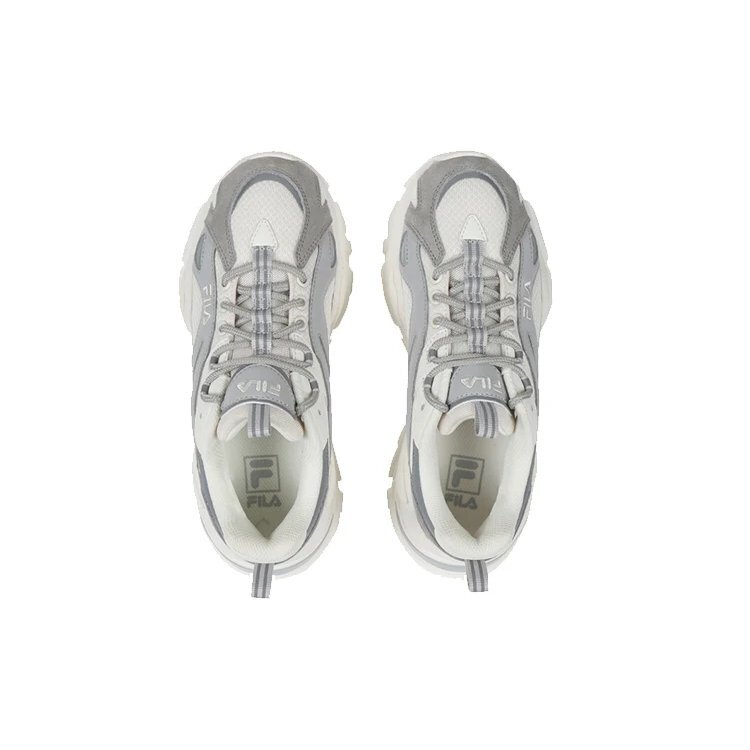 Zapatillas de correr de caña baja File, blanco/gris