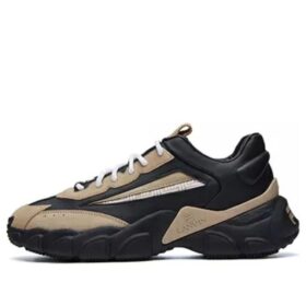 Zapatillas de correr de caña baja Lanvin x Fila Negro/Amarillo
