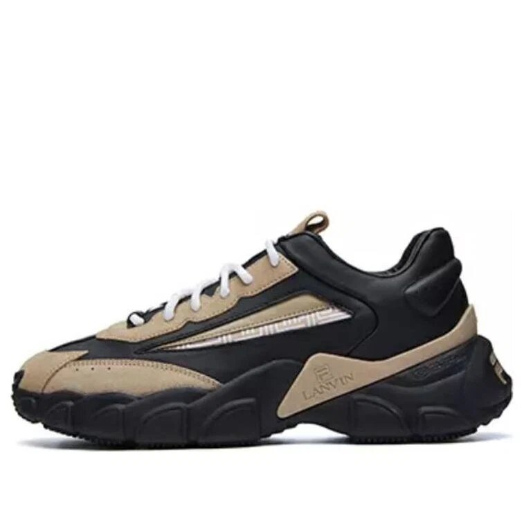 Zapatillas de correr de caña baja Lanvin x Fila Negro/Amarillo
