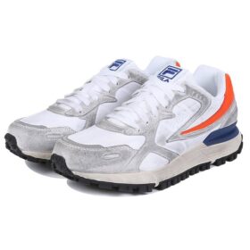 Zapatillas de correr de caña baja Zagato Washing, gris/naranja/azul