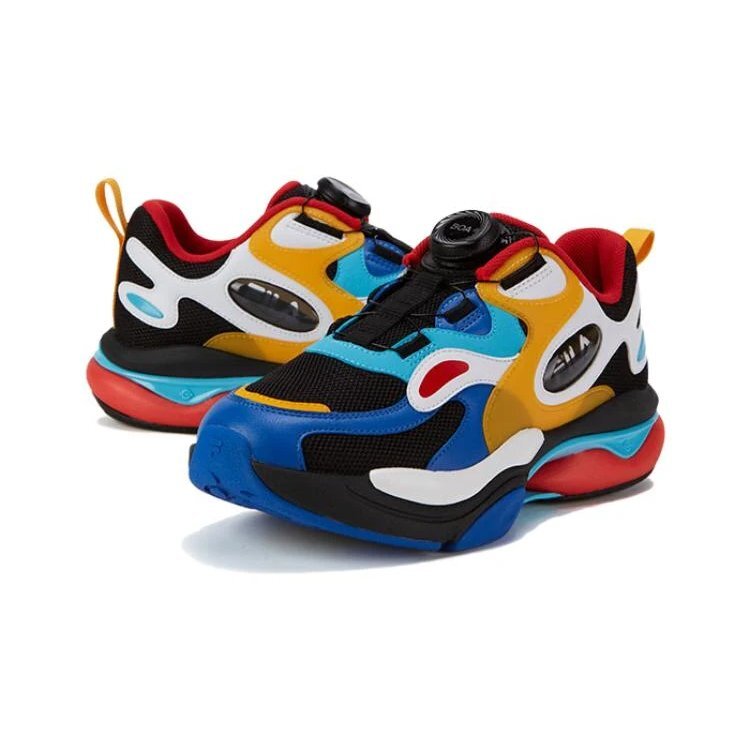 Zapatillas de correr de moda casual «Azul Rojo Naranja»