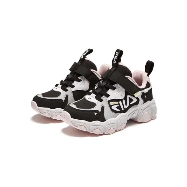Zapatillas de correr informales «Blanco, negro y rosa»