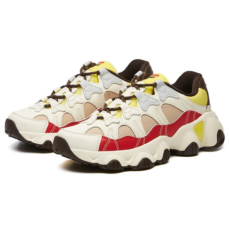 Zapatillas de correr Jagger Low Blanco/Rojo/Amarillo