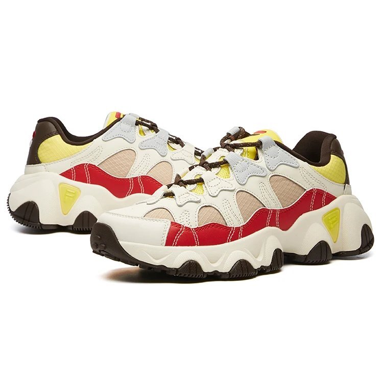 Zapatillas de correr Jagger Low Blanco/Rojo/Amarillo