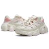 Zapatillas de correr retro Jagger, blanco/rosa