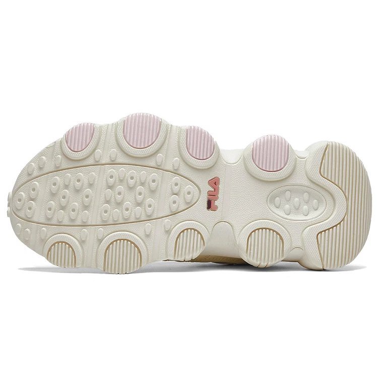 Zapatillas de correr retro Jagger, blanco/rosa