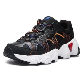 Zapatillas de correr retro Jagger Negro/Naranja