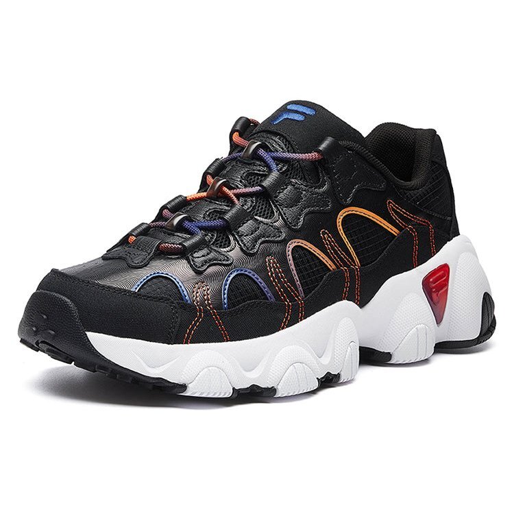 Zapatillas de correr retro Jagger Negro/Naranja