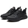 Zapatillas de entrenamiento de caña baja para atletismo, color negro