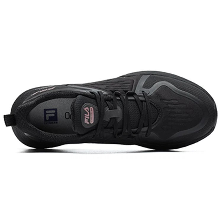 Zapatillas de entrenamiento de caña baja para atletismo, color negro