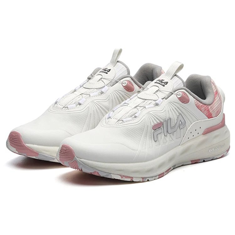 Zapatillas de felpa de caña baja «White Pink»