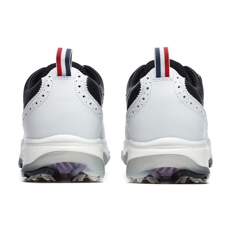 Zapatillas de golf tipo Oxford con clavos «White Black»