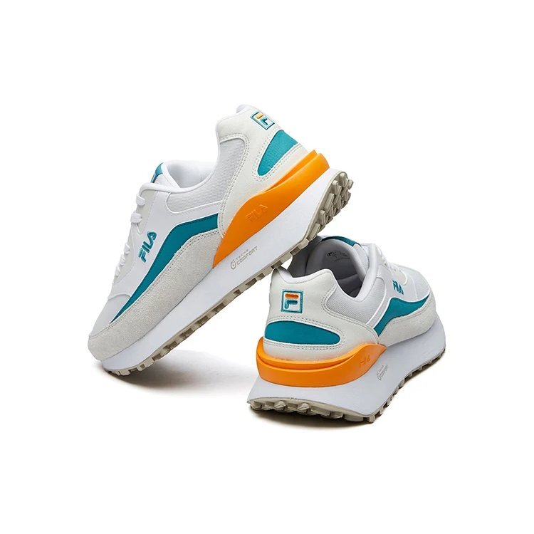 Zapatillas de jogging de caña baja, color gris «Blanco Gris»