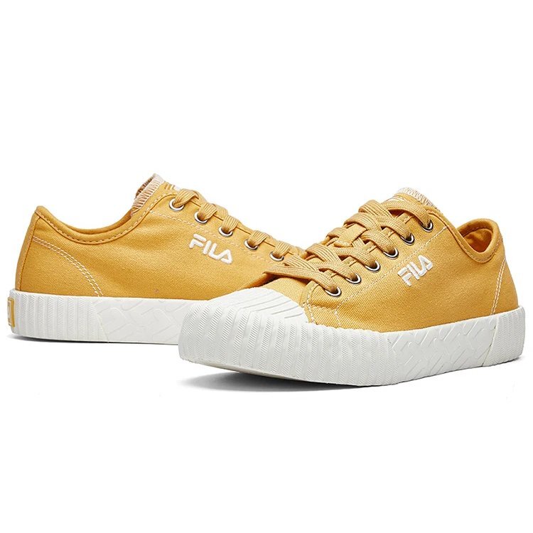 Zapatillas de lona bajas Carve de la serie Fmc GS Amarillo
