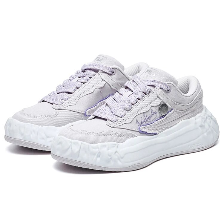 Zapatillas de lona Fila x Mihara FM-15 «Rosa y blanco»