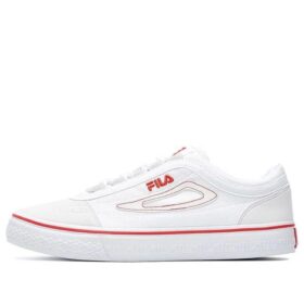 Zapatillas de lona para skate Classic Boarder Blanco/rojo