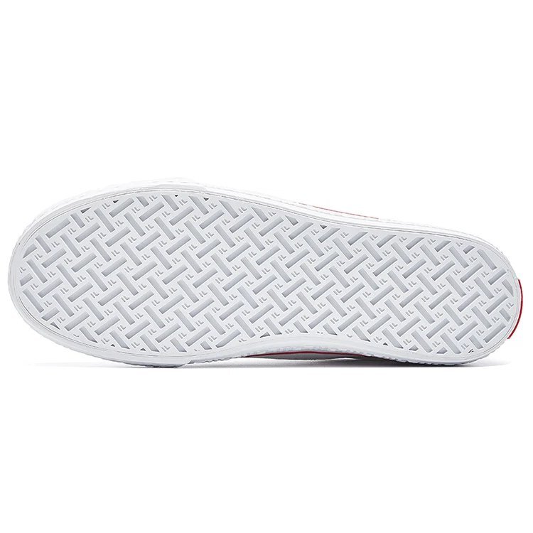 Zapatillas de lona para skate Classic Boarder Blanco/rojo