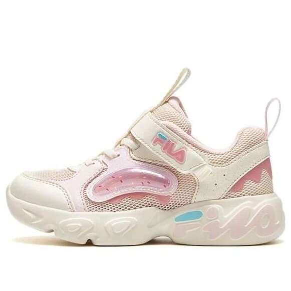 Zapatillas de moda «Crema, blanco, rosa»