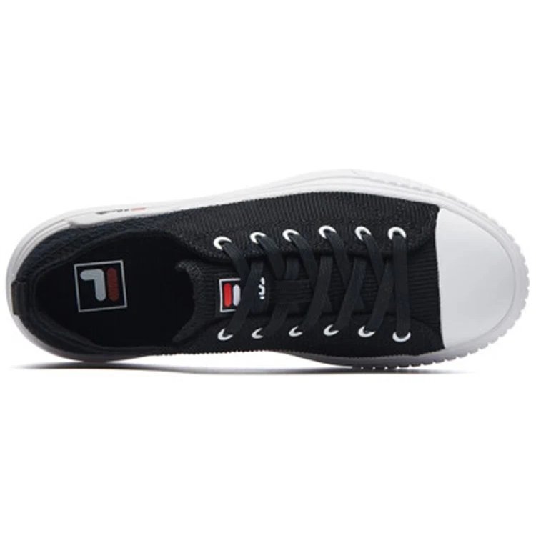 Zapatillas de moda de caña baja Court, color negro