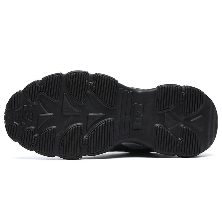 Zapatillas de moda de caña baja, gris/negro