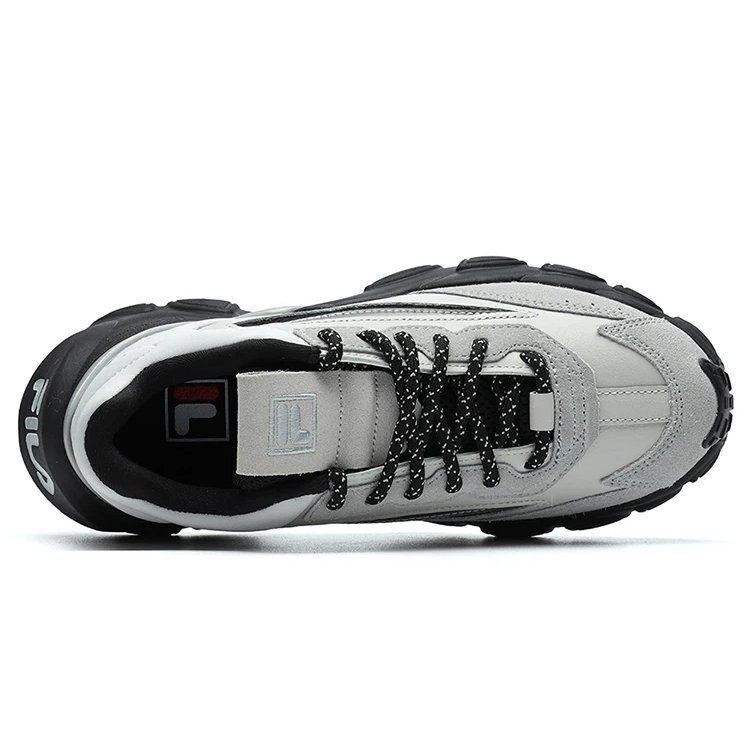 Zapatillas de moda de corte bajo, color gris