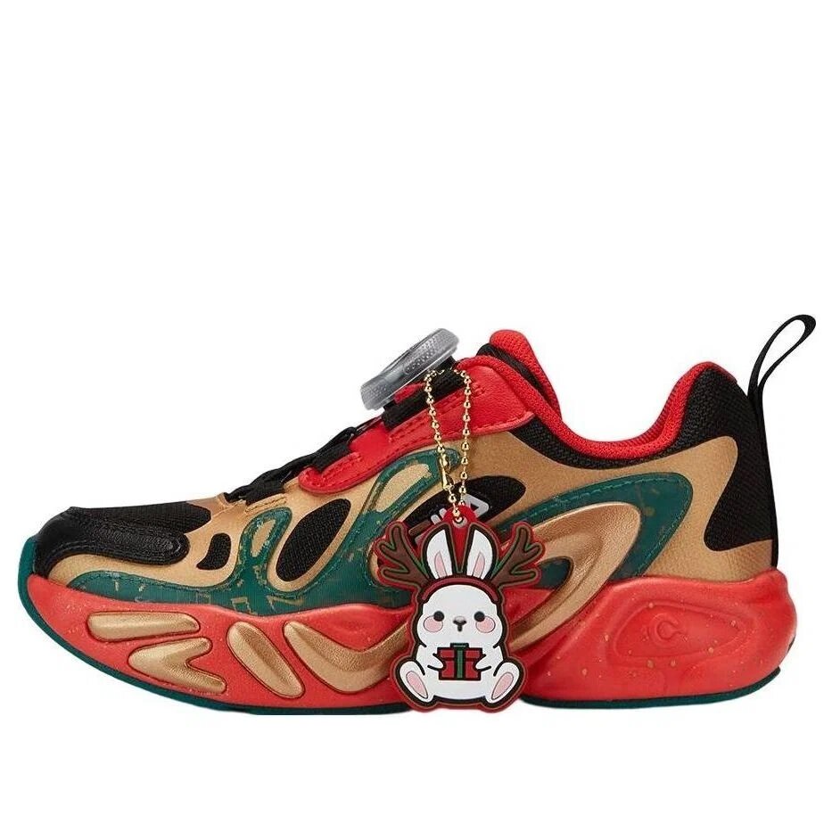 Zapatillas de moda «Negro, Rojo y Dorado»