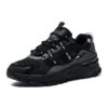 Zapatillas de moda, zapatillas bajas para correr, negro/gris