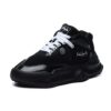 Zapatillas de moda, zapatillas de correr de caña baja, negras
