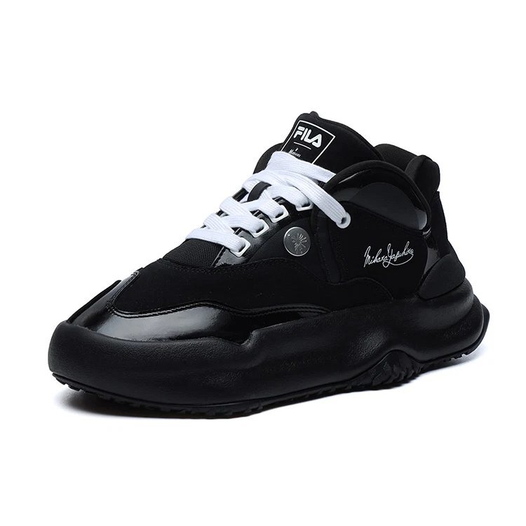 Zapatillas de moda, zapatillas de correr de caña baja, negras