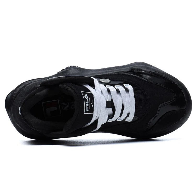Zapatillas de moda, zapatillas de correr de caña baja, negras