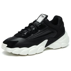 Zapatillas de moda, zapatillas de correr de caña baja, negro/blanco