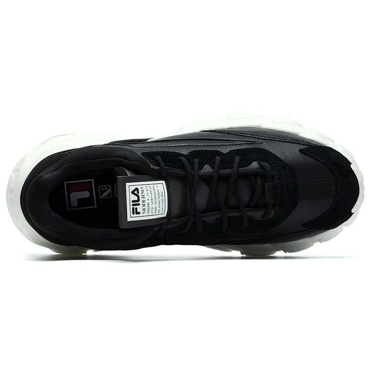 Zapatillas de moda, zapatillas de correr de caña baja, negro/blanco